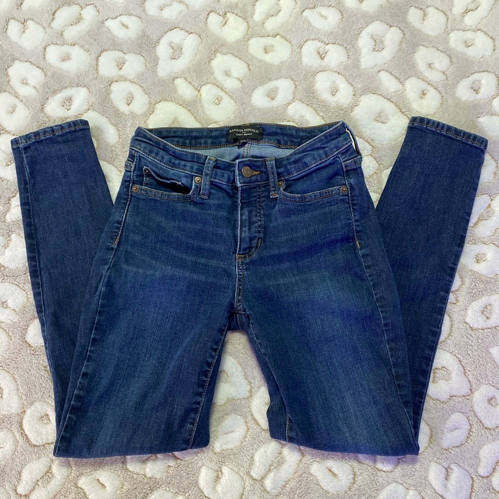 Banana Republic Premium Denim Curvy Skinny Jeans Size 26
